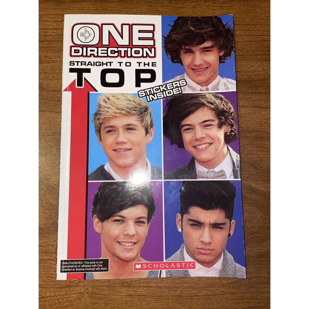 One Direction: Straight to the Top! By Riley Brooks Scholastic With Stickers
